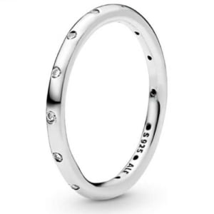 anillo plata Pandora gotas