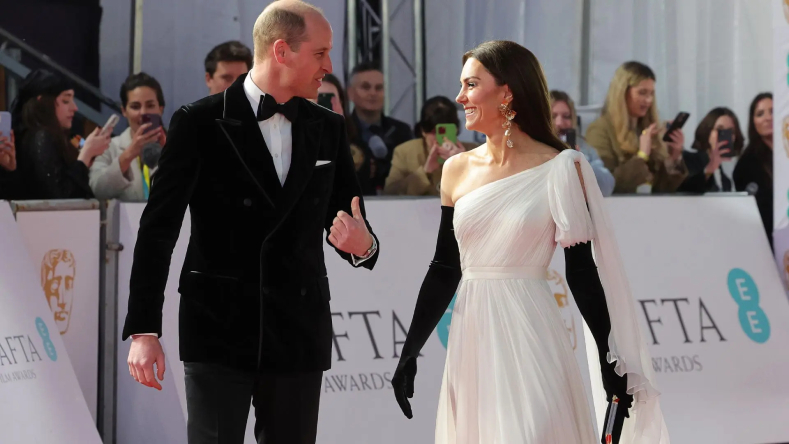 Pendientes de Kate Middleton de Zara, en los premios Bafta 2023